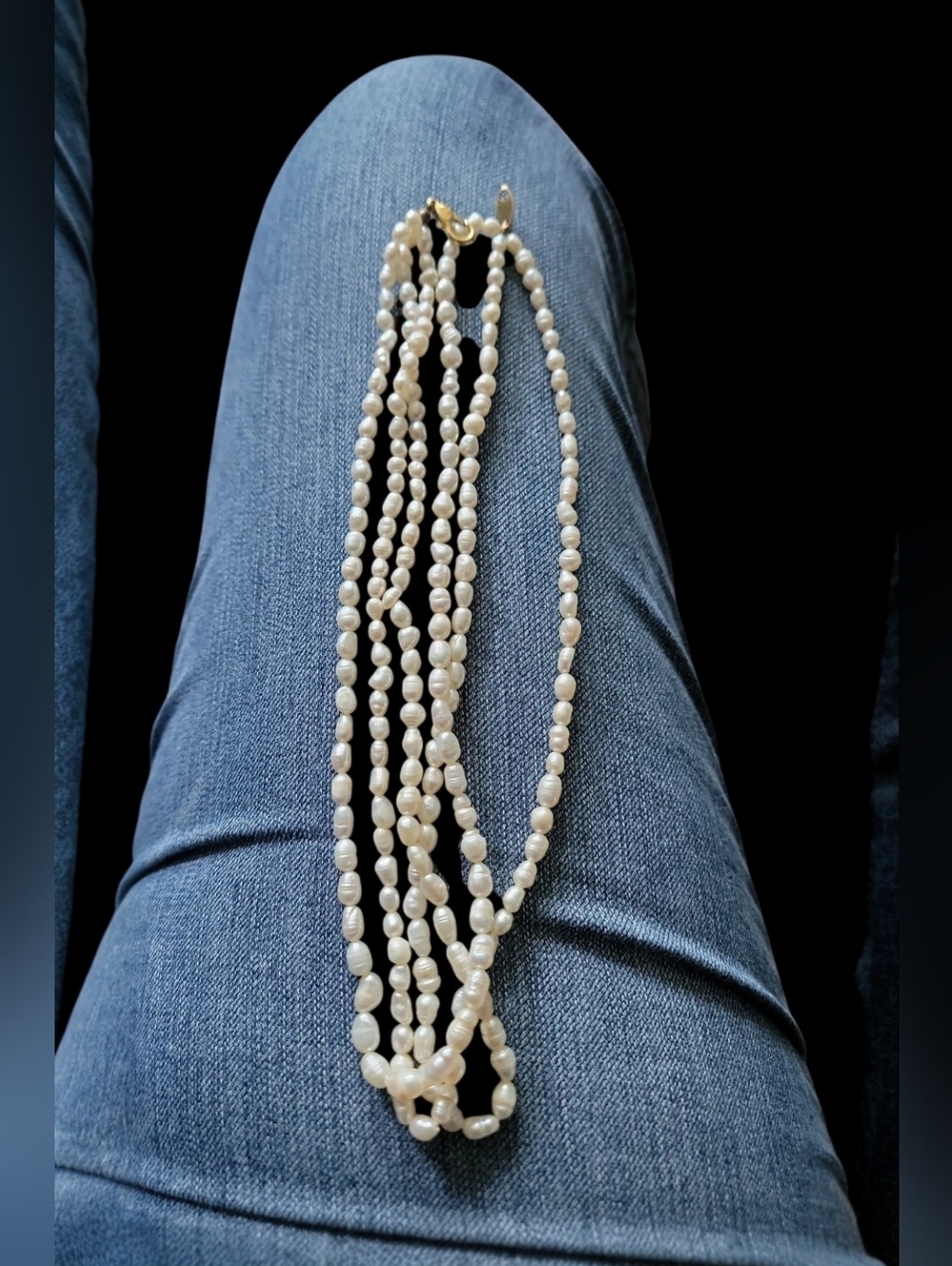 Freshwater Pearl Multi-Strand Necklace - White Pearls